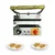 Heavy Duty Electric Sandwich Griller 4 Slices, 2500W, SS Body